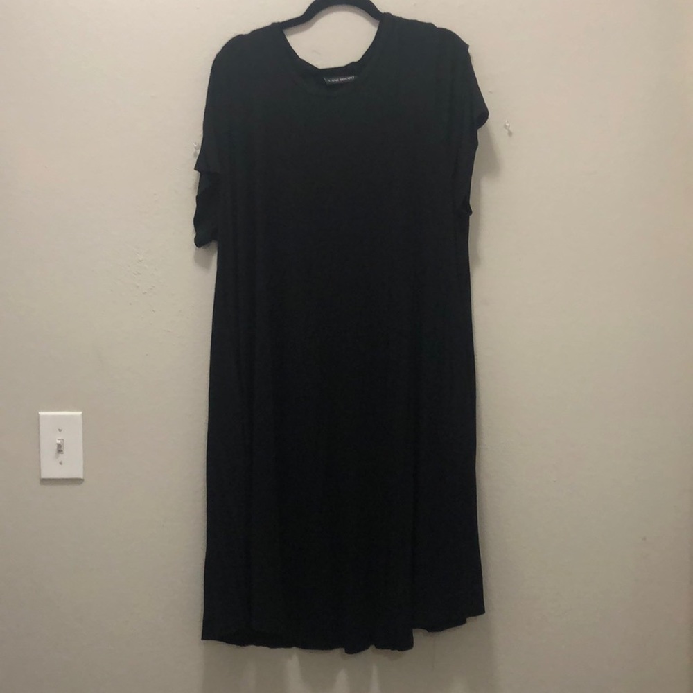 Black Midi T-shirt Dress